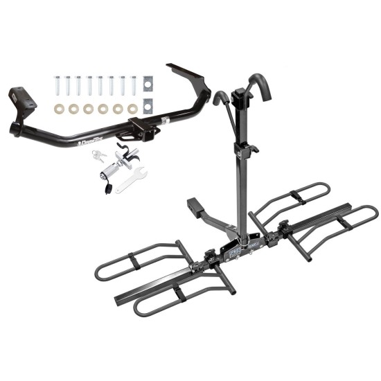 Trailer Tow Hitch For 09-16 Toyota Venza Platform Style 2 Bike Rack w/ Anti Rattle Hitch Lock