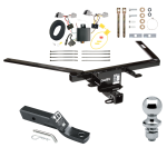 Trailer Tow Hitch For 10-19 Ford Taurus Complete Package w/ Wiring and 1-7/8" Ball