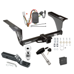 Trailer Tow Hitch For 10-19 Subaru Outback Wagon Except Sport Deluxe Package Wiring 2" Ball and Lock