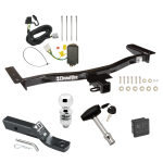 Trailer Tow Hitch For 10-12 Lexus RX350 13-15 Exc F Sport 10-15 RX450h Deluxe Package Wiring 2" Ball and Lock