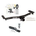 Trailer Tow Hitch For 10-12 Lexus RX350 Except F Sport Complete Package w/ Wiring and 1-7/8" Ball