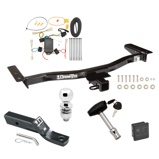 Trailer Tow Hitch For 10-12 Lexus RX350 Except F Sport Deluxe Package Wiring 2" Ball and Lock