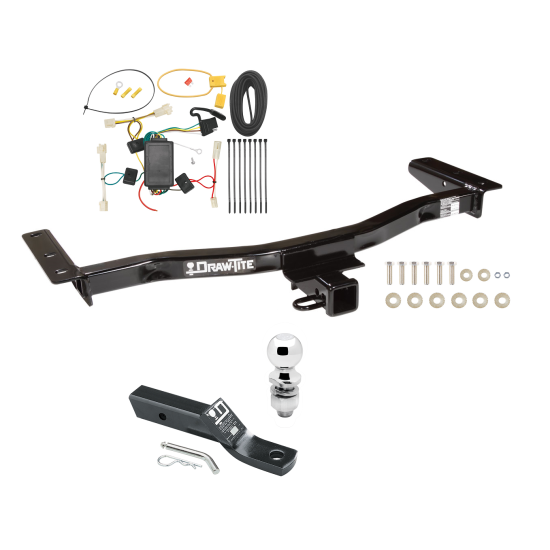 Trailer Tow Hitch For 10-12 Lexus RX350 Except F Sport Complete Package w/ Wiring and 2" Ball