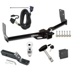 Trailer Tow Hitch For 10-16 Cadillac SRX w/ Factory Tow Package Wiring 2" Ball and Lock