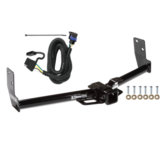 Trailer Tow Hitch For 10-16 Cadillac SRX w/ Factory Tow Package w/ Wiring Harness Kit