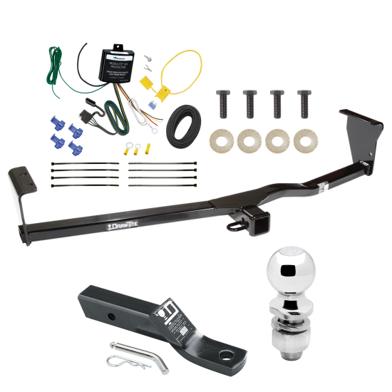 Trailer Tow Hitch For 11-13 KIA Sorento SX V6 without Factory Tow Package w/ Wiring and 2" Ball