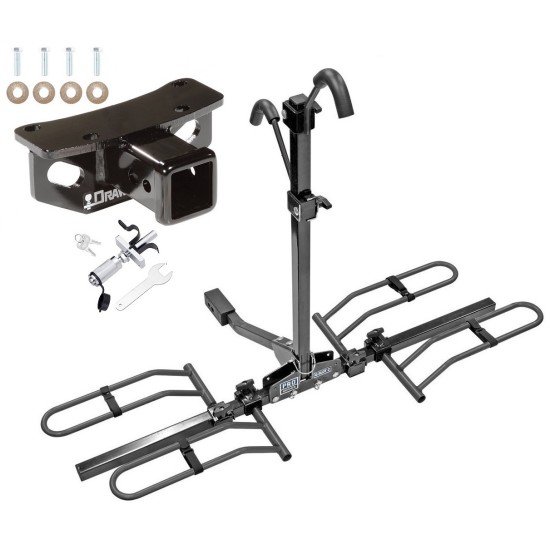 Trailer Tow Hitch For 10-22 Lexus GX460 Platform Style 2 Bike Rack w/ Anti Rattle Hitch Lock