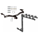 Trailer Tow Hitch w/ 4 Bike Rack For 09-10 Ford Edge Sport tilt away adult or child arms fold down carrier