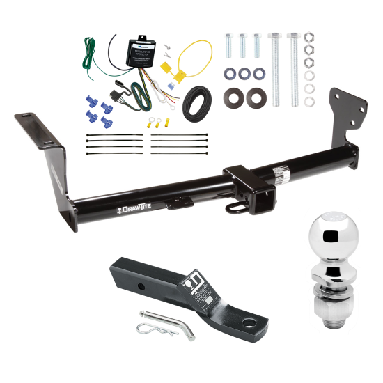 Trailer Tow Hitch For 08-15 Land Rover LR2 Complete Package w/ Wiring and 2" Ball