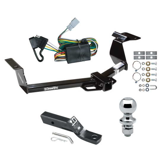 Trailer Tow Hitch For 02-06 Honda CR-V Complete Package w/ Wiring and 1-7/8" Ball