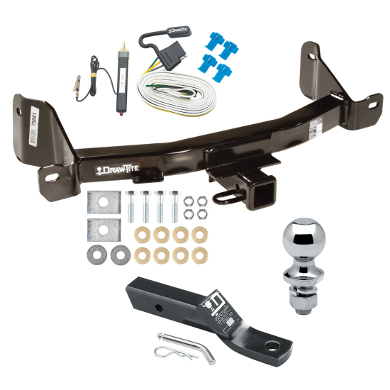 Trailer Tow Hitch For 09-14 Ford F-150 Complete Package w/ Wiring and 1-7/8" Ball