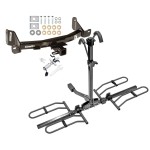 Trailer Tow Hitch For 09-14 Ford F-150 Platform Style 2 Bike Rack w/ Anti Rattle Hitch Lock 