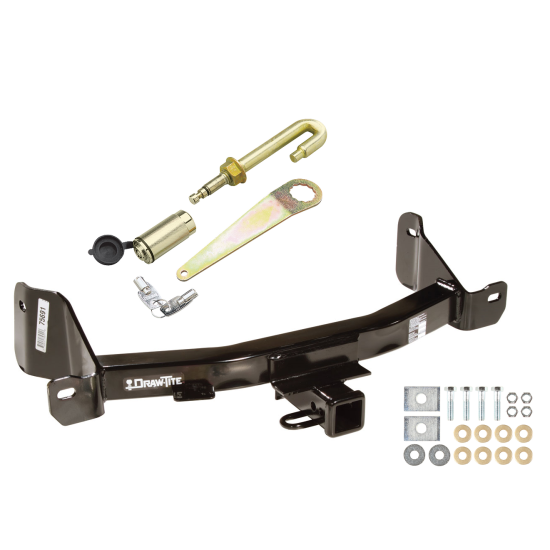 Trailer Tow Hitch For 09-14 Ford F-150 All Styles Class 3 2" Towing Receiver New w/ J-Pin Anti-Rattle Lock