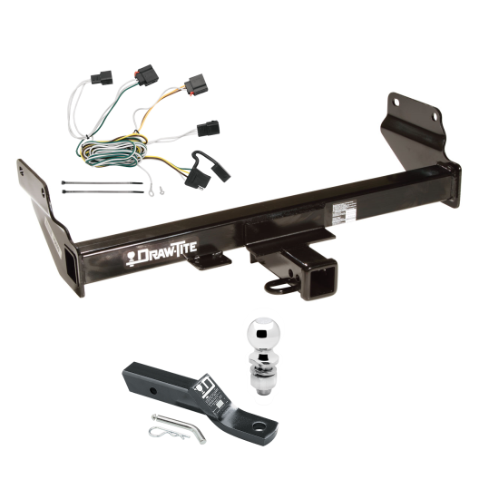 Trailer Tow Hitch For 11-13 Jeep Grand Cherokee Complete Package w/ Wiring and 2" Ball