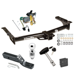 Trailer Tow Hitch For 92-94 Ford Van E150 E250 E350 Deluxe Package Wiring 2" Ball and Lock