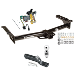 Trailer Tow Hitch For 92-94 Ford Van E150 E250 E350 Complete Package w/ Wiring and 2" Ball