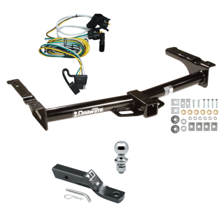 Trailer Tow Hitch For 95-02 Ford Van E150 E250 E350 Complete Package w/ Wiring and 1-7/8" Ball