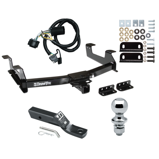 Trailer Tow Hitch For 11-14 Chevy GMC Silverado Sierra 2500 3500 HD Complete Package w/ Wiring and 1-7/8" Ball