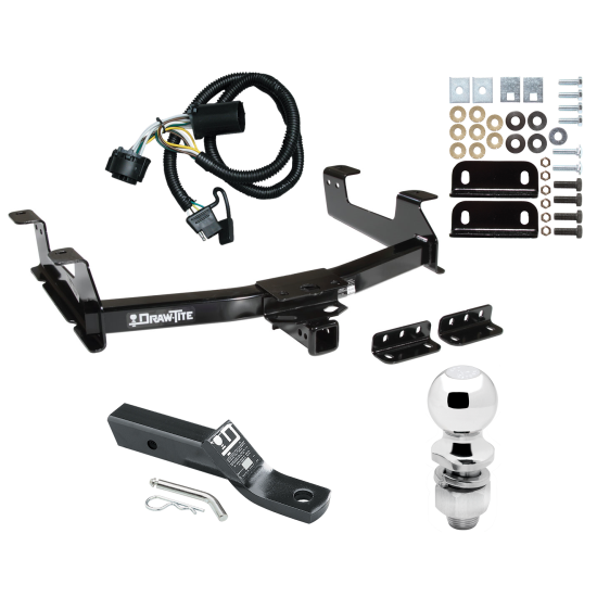 Trailer Tow Hitch For 11-14 Chevy GMC Silverado Sierra 2500 3500 HD Complete Package w/ Wiring and 2" Ball