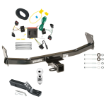 Trailer Tow Hitch For 08-17 Jeep Patriot Complete Package w/ Wiring and 2" Ball