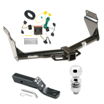 Trailer Tow Hitch For 11-13 Dodge Durango Complete Package w/ Wiring and 2" Ball