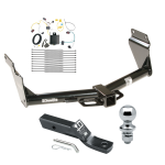 Trailer Tow Hitch For 14-21 Jeep Grand Cherokee EcoDiesel Complete Package w/ Wiring and 1-7/8" Ball