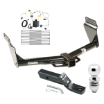 Trailer Tow Hitch For 14-21 Jeep Grand Cherokee EcoDiesel Complete Package w/ Wiring and 2" Ball