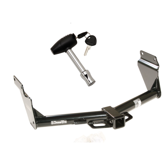 Trailer Tow Hitch For 11-24 Dodge Durango 14-21 Jeep Grand Cherokee EcoDiesel w/ Security Lock Pin Key