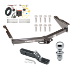 Trailer Tow Hitch For 12-22 Nissan NV1500 NV2500 NV3500 Complete Package w/ Wiring and 1-7/8" Ball