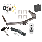 Trailer Tow Hitch For 12-22 Nissan NV1500 NV2500 NV3500 Deluxe Package Wiring 2" Ball and Lock