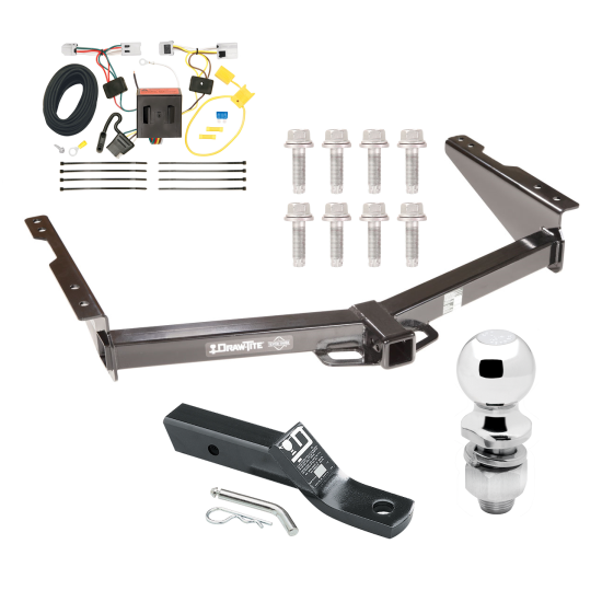 Trailer Tow Hitch For 12-22 Nissan NV1500 NV2500 NV3500 Complete Package w/ Wiring and 2" Ball