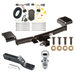 Trailer Tow Hitch For 10-15 Hyundai Tuscon Complete Package w/ Wiring and 1-7/8" Ball