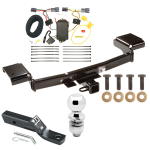 Trailer Tow Hitch For 10-15 Hyundai Tuscon Complete Package w/ Wiring and 2" Ball