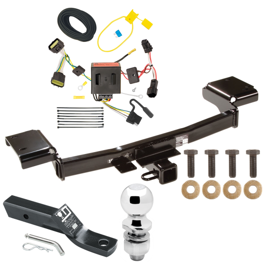 Trailer Tow Hitch For 11-16 KIA Sportage Complete Package w/ Wiring and 2" Ball