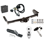 Trailer Tow Hitch For 00-06 Chevy GMC Tahoe Yukon XL Denali Suburban 1500 2500 Deluxe Package Wiring 2" Ball and Lock