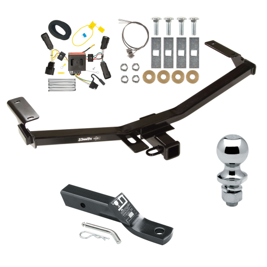 Trailer Tow Hitch For 11-14 Ford Edge Sport Complete Package w/ Wiring and 1-7/8" Ball