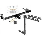 Trailer Tow Hitch w/ 4 Bike Rack For 08-14 Toyota Hilux tilt away adult or child arms fold down carrier w/ Lock and Cover