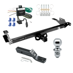 Trailer Tow Hitch For 13-14 Toyota Hilux Complete Package w/ Wiring and 1-7/8" Ball