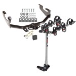 Trailer Tow Hitch For 97-03 Ford F150  2004 Heritage 99-07 F250 F350 4 Bike Rack w/ Hitch Lock and Cover