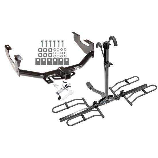 Trailer Tow Hitch For 97-03 Ford F150 2004 Heritage 97-07 F250 F350 Platform Style 2 Bike Rack w/ Anti Rattle Hitch Lock