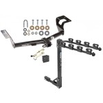 Trailer Tow Hitch w/ 4 Bike Rack For 12-16 Honda CR-V tilt away adult or child arms fold down carrier w/ Lock and Cover