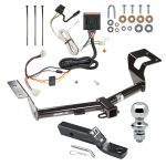 Trailer Tow Hitch For 12-16 Honda CR-V Complete Package w/ Wiring and 1-7/8" Ball