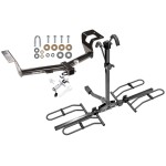 Trailer Tow Hitch For 12-16 Honda CR-V Platform Style 2 Bike Rack w/ Anti Rattle Hitch Lock