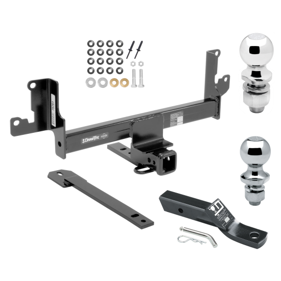 Trailer Tow Hitch For 13-15 BMW X1 w/Panoramic Moonroof Receiver w/ 1-7/8" and 2" Ball