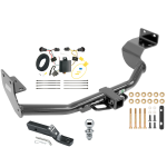 Trailer Tow Hitch For 14-15 KIA Sorento w/ I4 Engine Complete Package w/ Wiring and 1-7/8" Ball