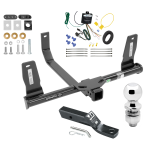 Trailer Tow Hitch For 10-15 Mercedes-Benz GLK350 Complete Package w/ Wiring and 2" Ball