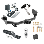 Trailer Tow Hitch For 13-18 Hyundai Santa Fe 6/7 Passenger 2019 XL ONLY Deluxe Package Wiring 2" Ball and Lock