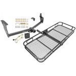 Trailer Tow Hitch For 09-17 Infiniti FX35 FX50 QX70 FX37 Basket Cargo Carrier Platform Hitch Lock and Cover