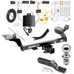 Trailer Tow Hitch For 2019 Ford Escape Complete Package w/ Wiring and 1-7/8" Ball