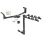 Trailer Tow Hitch w/ 4 Bike Rack For 13-16 Ford Ranger tilt away adult or child arms fold down carrier w/ Lock and Cover